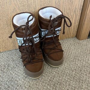 Moon Boot Brown Kids Snow Boots